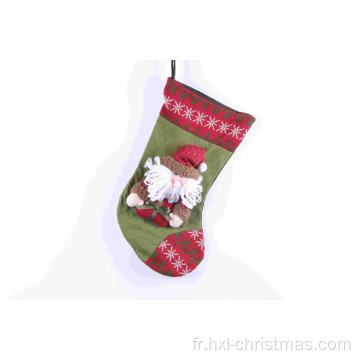 Bonbons chaussettes cadeaux sac sapin de Noël décoration suspendue